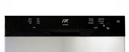 Sunpentown SD-6501SS 24" Built-In Stainless Steel Dishwasher with Heated Drying
