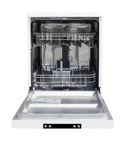 Sunpentown SD-6513W 24" Portable Stainless Steel Dishwasher – White