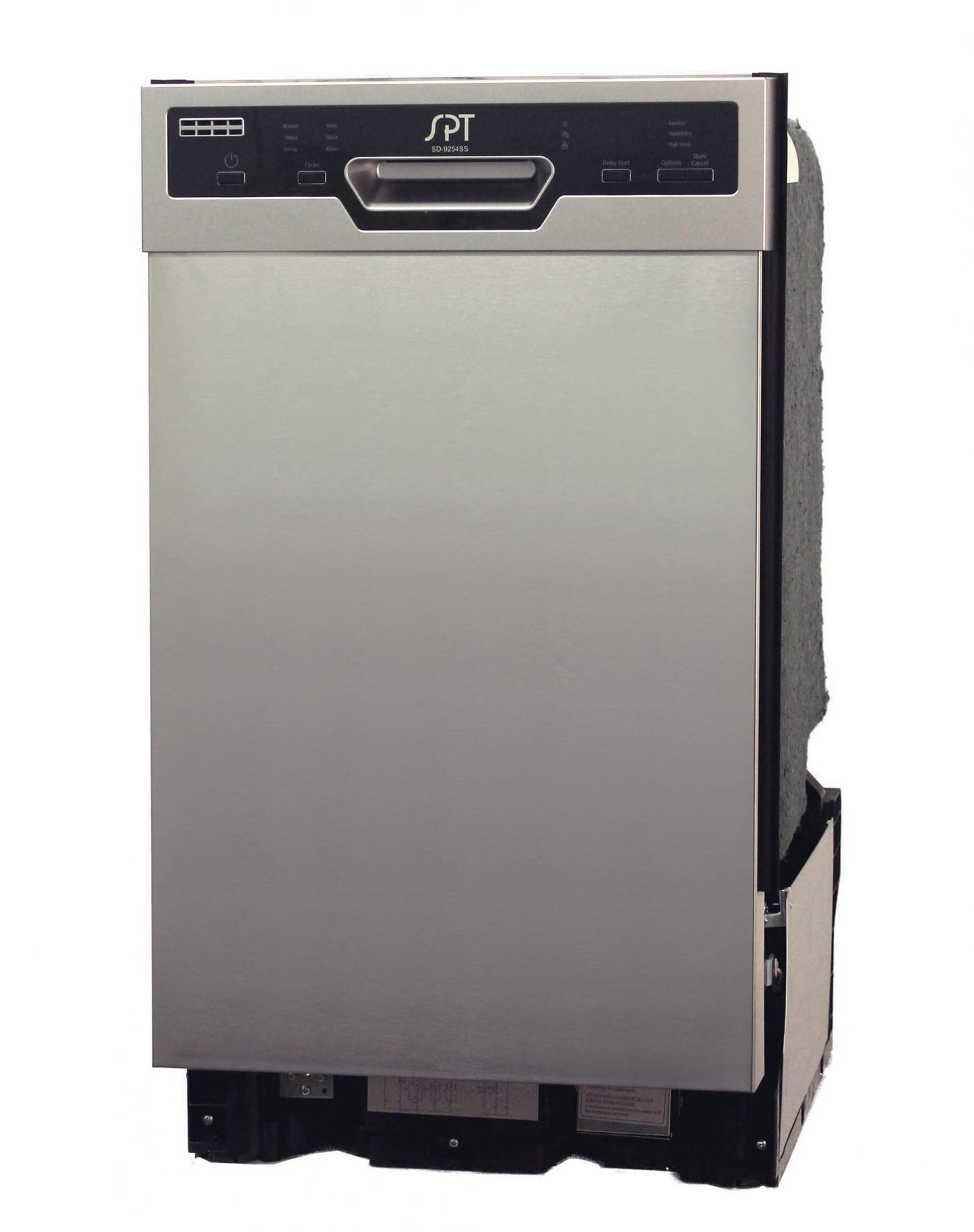 SPT SD-9254SS 18" Built-In Stainless Steel Dishwasher with Heated Drying – ENERGY STAR Rated