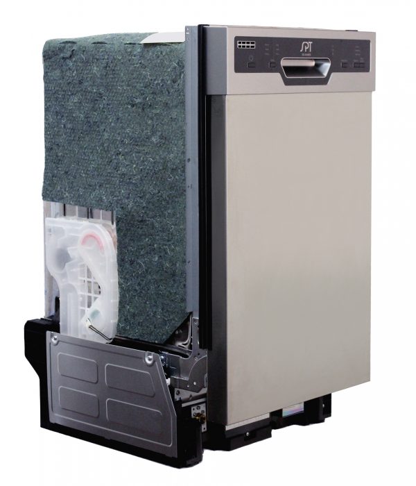 SPT SD-9254SS 18" Built-In Stainless Steel Dishwasher with Heated Drying – ENERGY STAR Rated