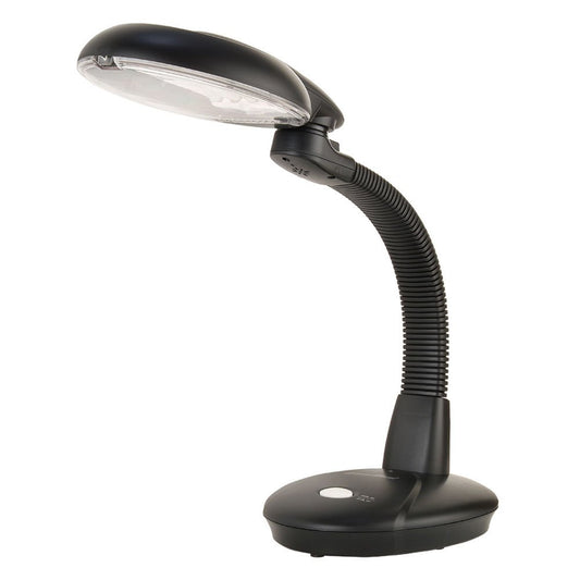 Sunpentown SL-821B EasyEye 4-Tube Desk Lamp – Black – Flicker-Free Lighting