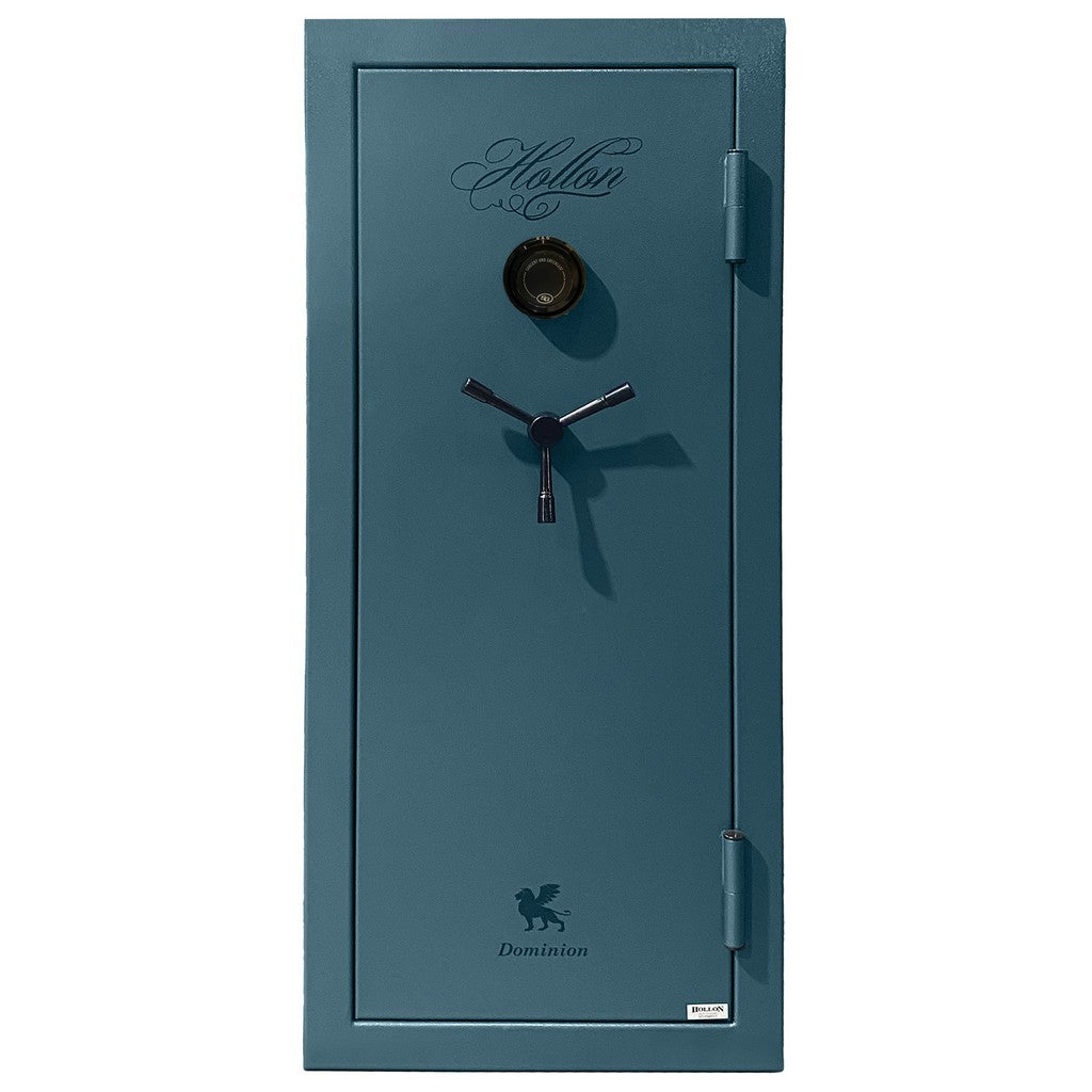 Hollon Dominion Gun Safe DOM-16C, 16 Guns, Fire Rated, Dial Lock, Teal