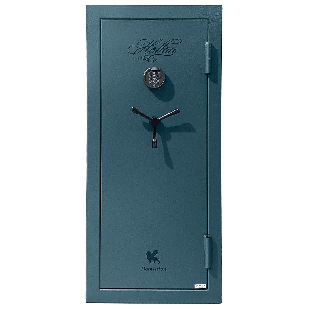 Hollon Dominion Gun Safe DOM-16E, 16 Guns, Fire Rated, Electronic Lock, Teal