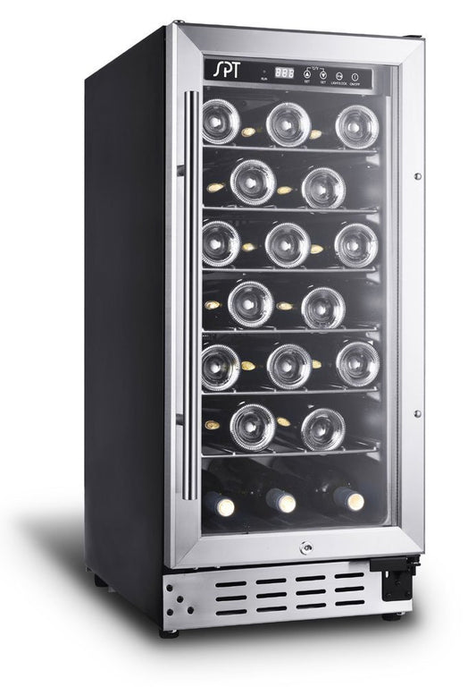 Sunpentown WC-3302US 33-Bottle Under-Counter Wine Cooler with Lock & Digital Controls