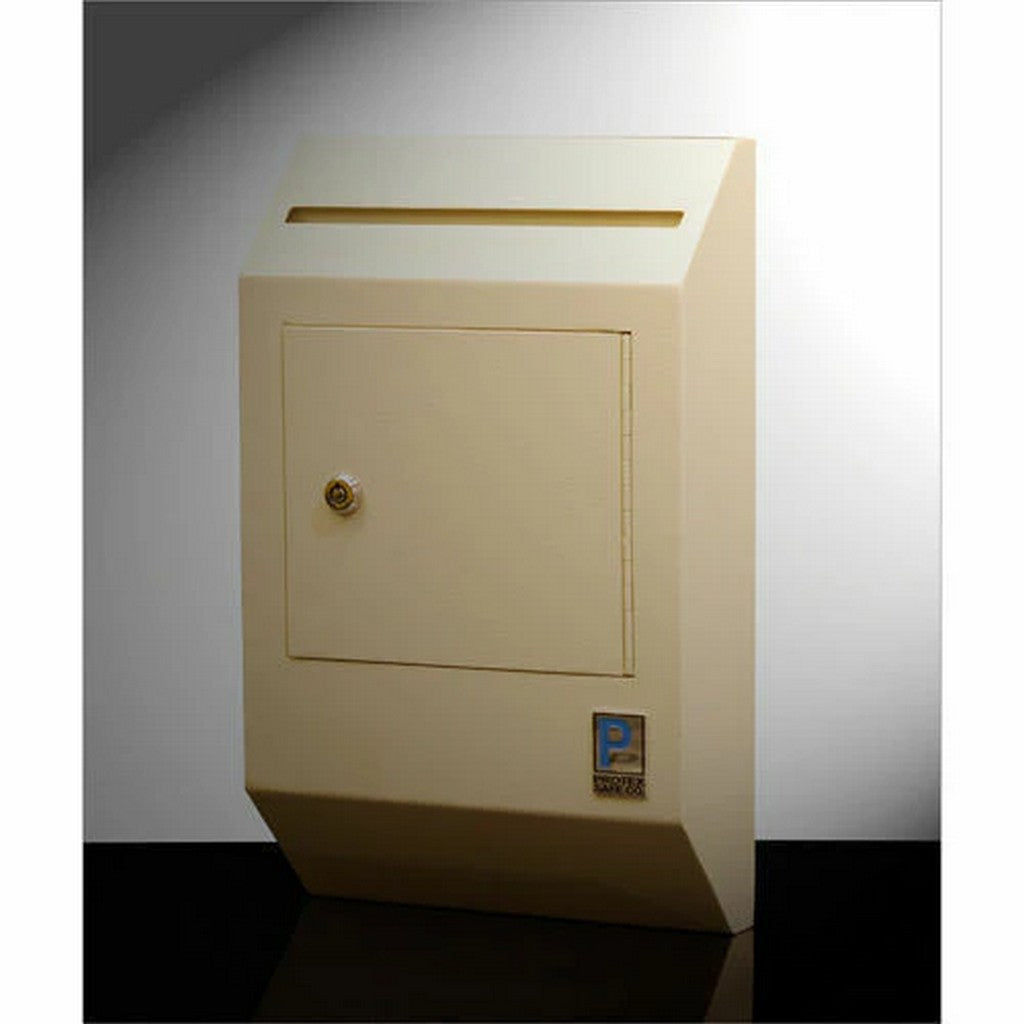 Protex WDB-110 Drop Box, Tubular Lock, Wall Mount, Anti-Fish, Legal Slot