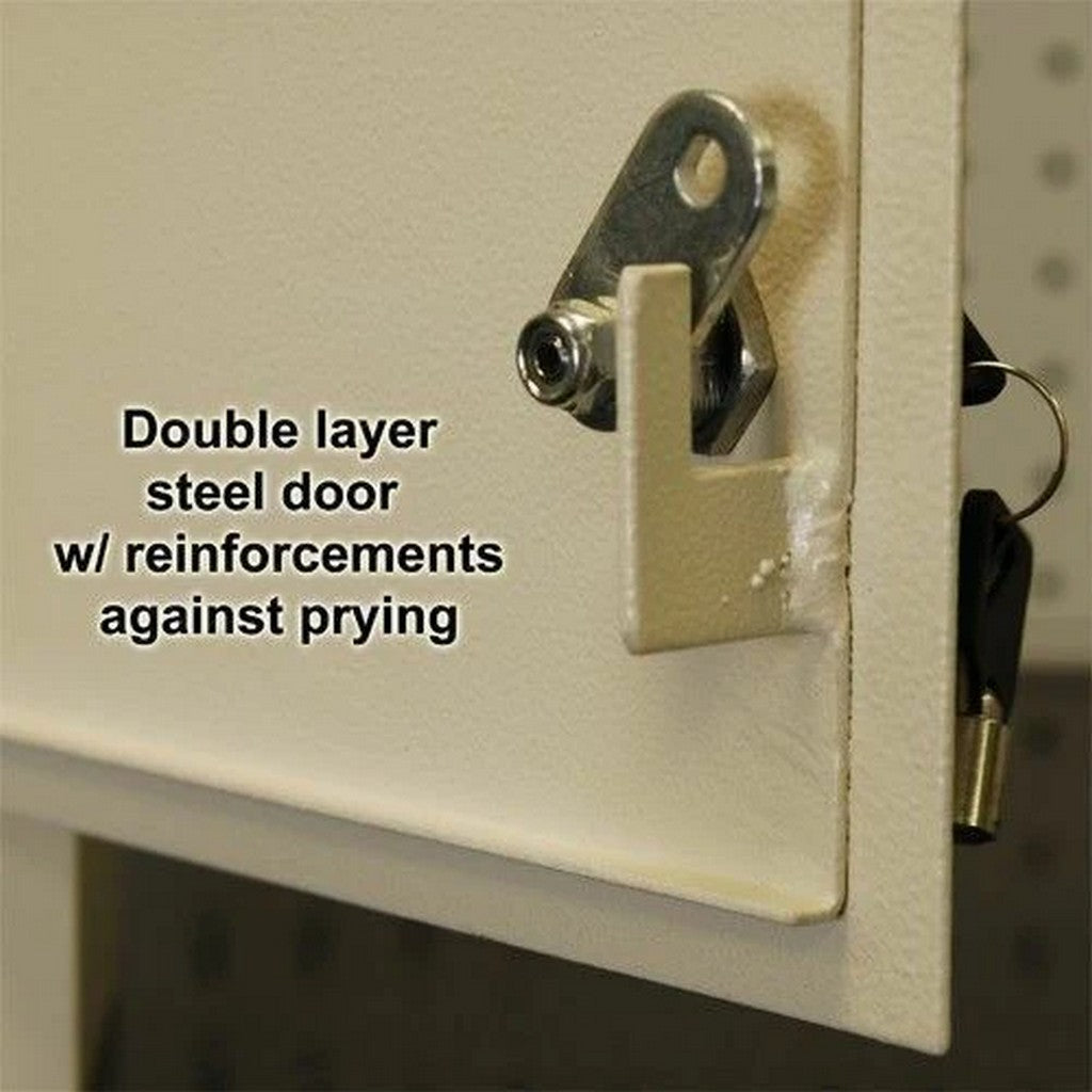 Protex WDC-160-Black Drop Box, Tubular Lock, Adjustable Chute, Wall Mount