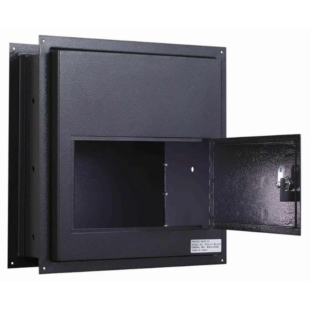 Protex WDS-311-Black Through-Wall Drop Box – Tubular Lock & Anti-Fish Baffle