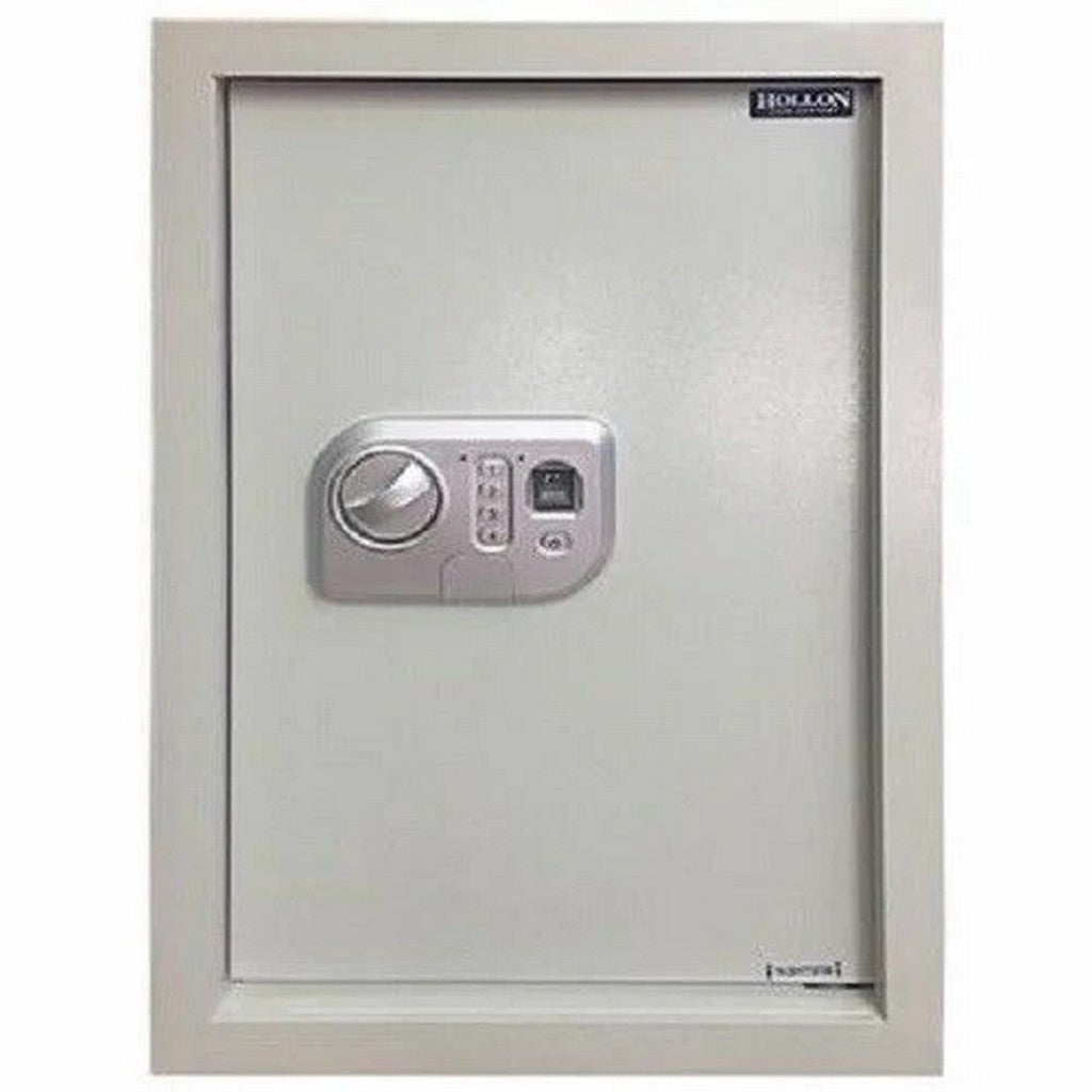 Hollon WS-BIO-1 Wall Safe – Biometric Fingerprint Lock & Keypad Access