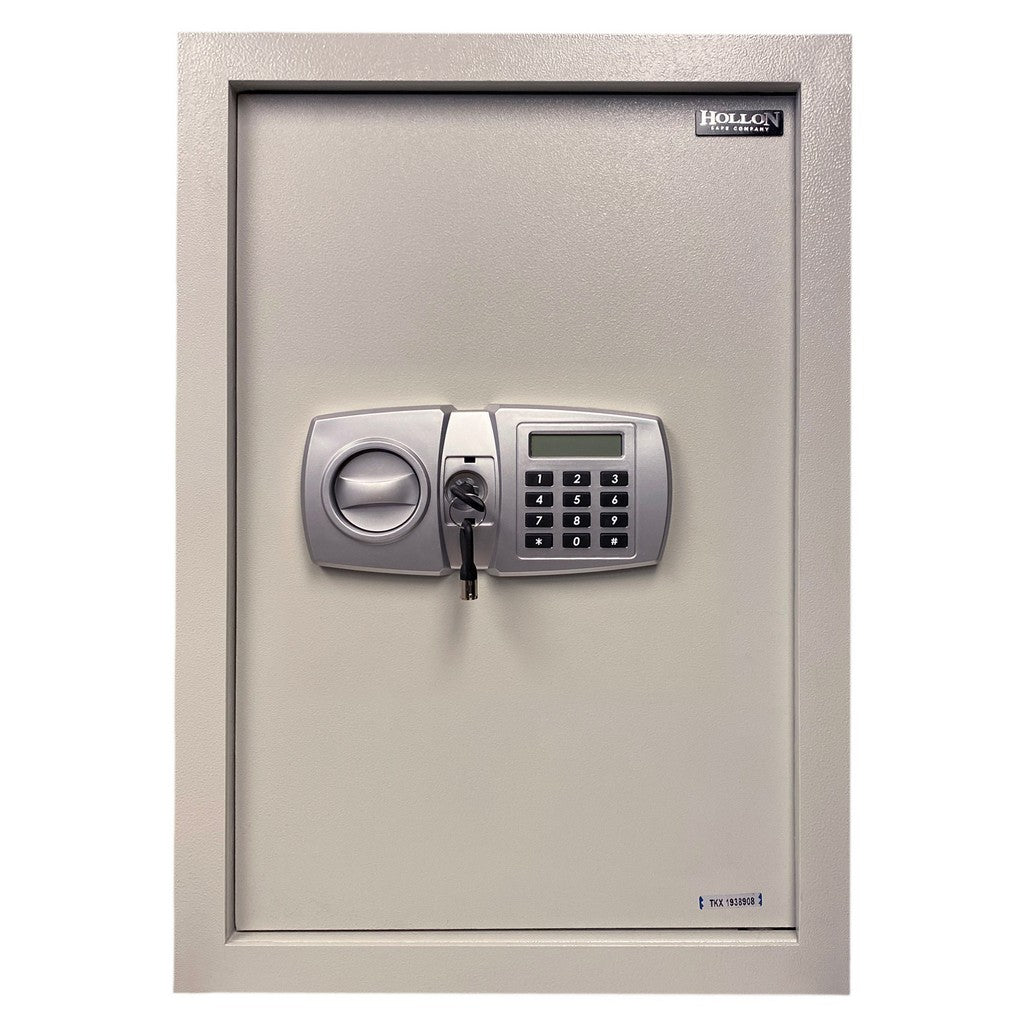 Hollon WSE-2114 Electronic Wall Safe – Digital Keypad + Backup Key Access