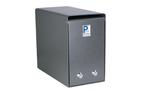 Protex SDB-106 Under-Counter Drop Safe – Dual Key Lock for 9x12 Envelope Deposits