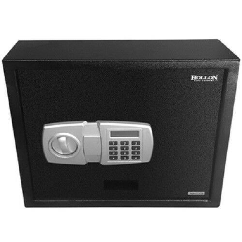 Hollon PBE-2 Electronic Pistol Safe – Push Button Lock + Override Key Access