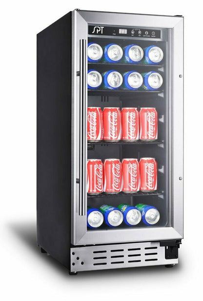 Sunpentown BC-92US 92-Can Commercial Beverage Cooler – Digital Lock & Glass Door