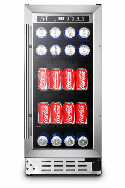 Sunpentown BC-92US 92-Can Commercial Beverage Cooler – Digital Lock & Glass Door