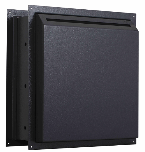 Protex WDS-311-Black Through-Wall Drop Box – Tubular Lock & Anti-Fish Baffle