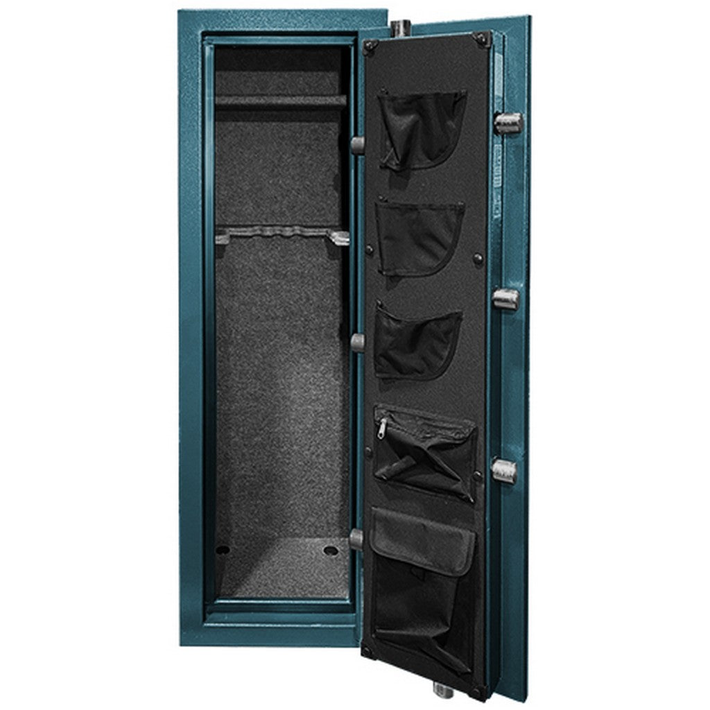 Hollon Dominion Gun Safe TEAL DOM-11C, 11 Guns, Fire Rated, Dial Lock